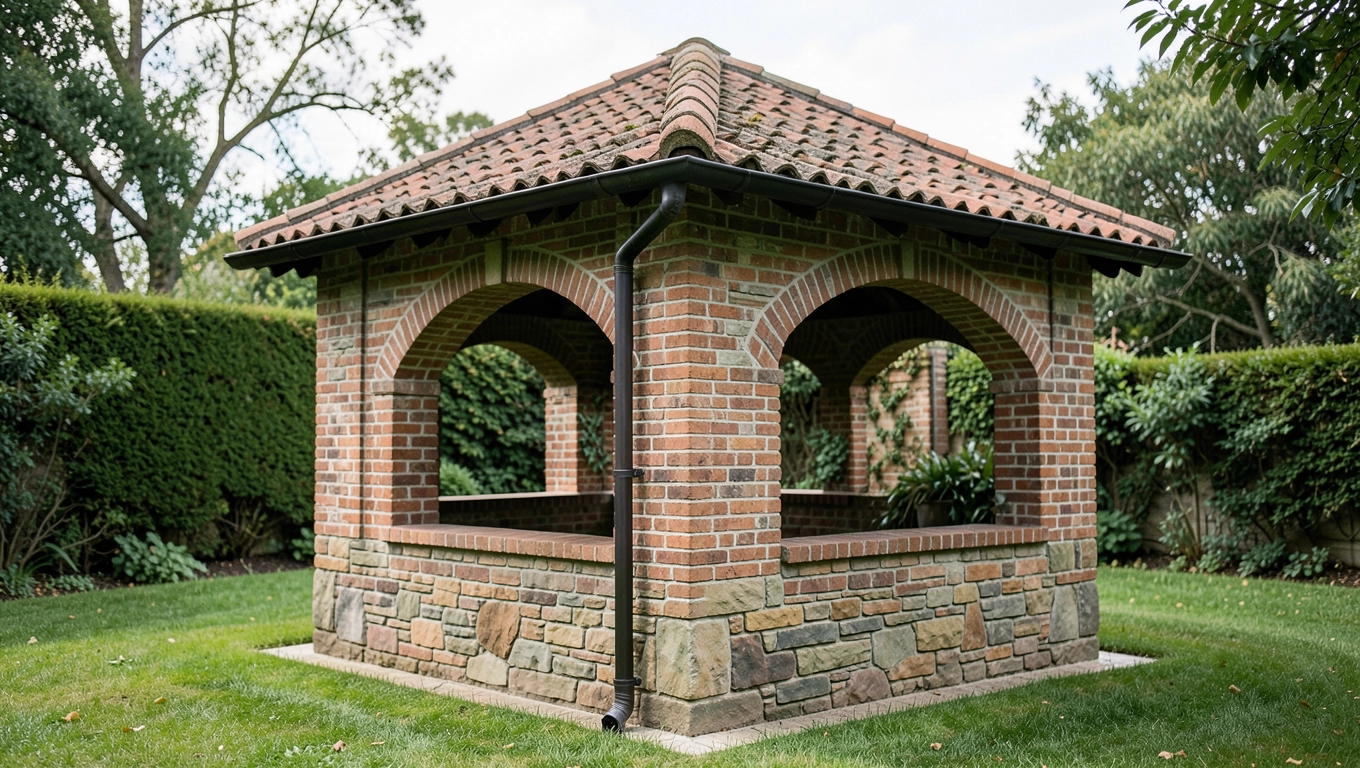 Altana murowana na działkę