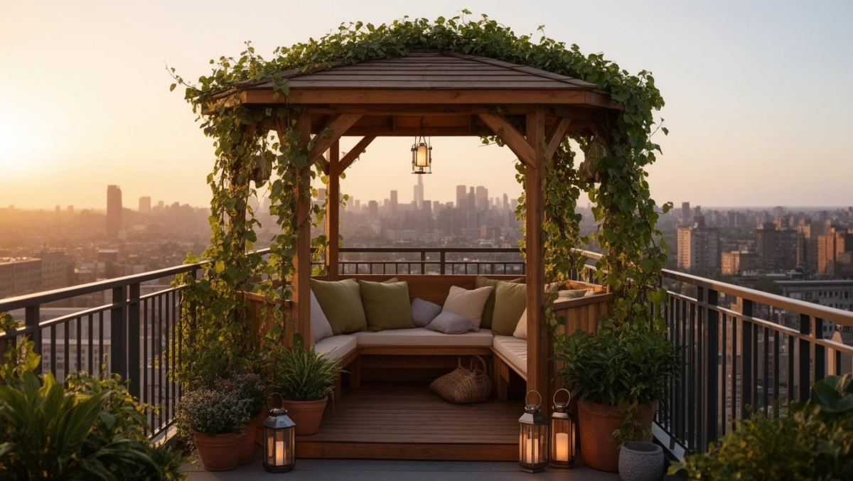 altana na balkon w bloku