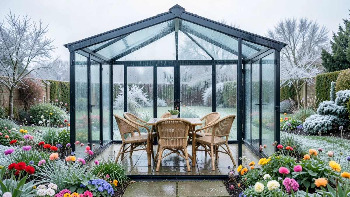 altana ogrodowa przeszklona