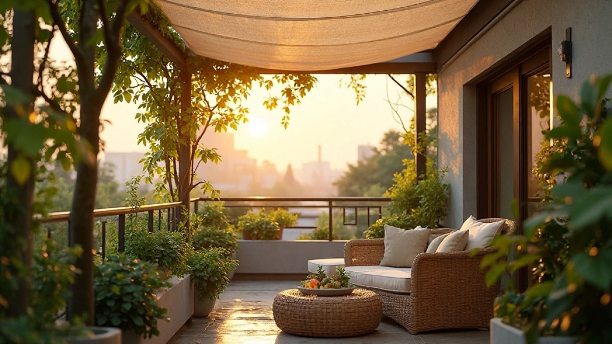 aranzacje pergoli na balkonie