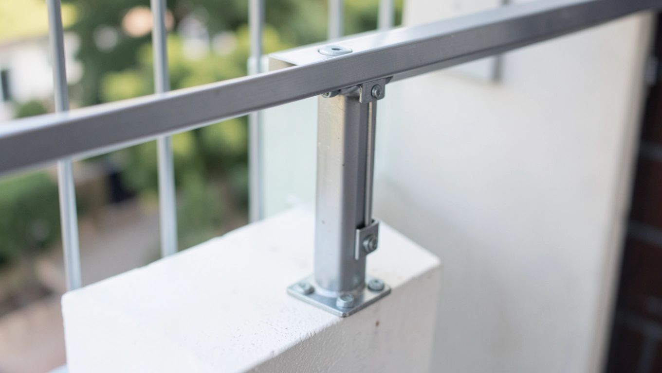 Balustrada balkonowa z montażem