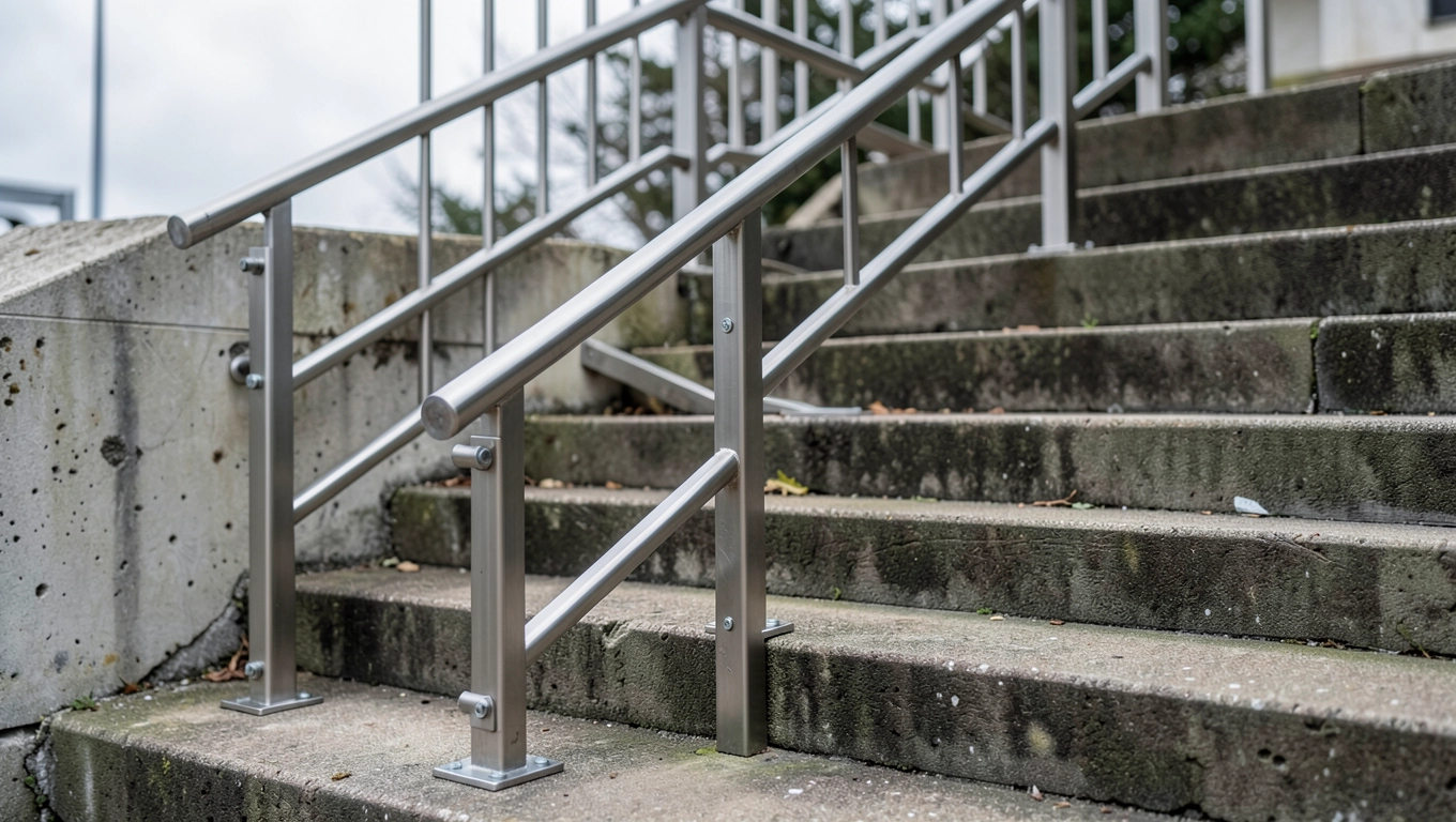 Balustrady na schody zewnętrzne do samodzielnego montażu