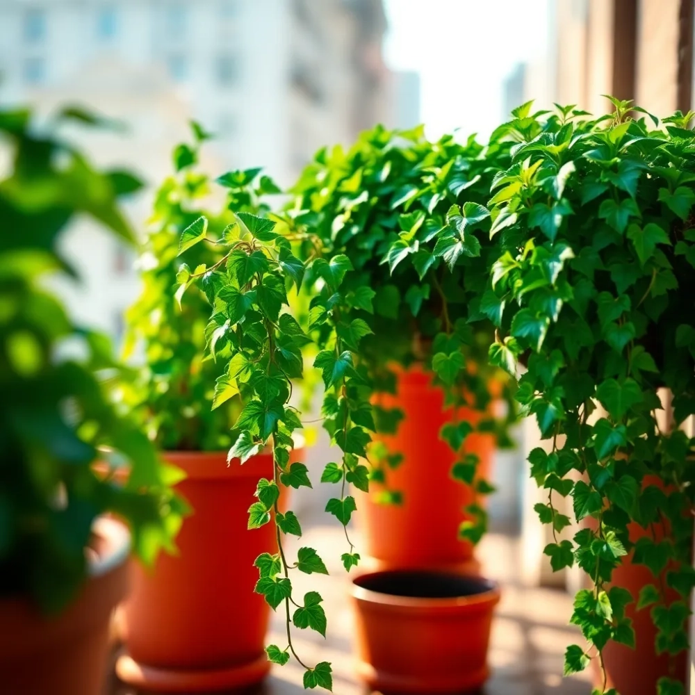 Bluszcz na balkonie inspiracje