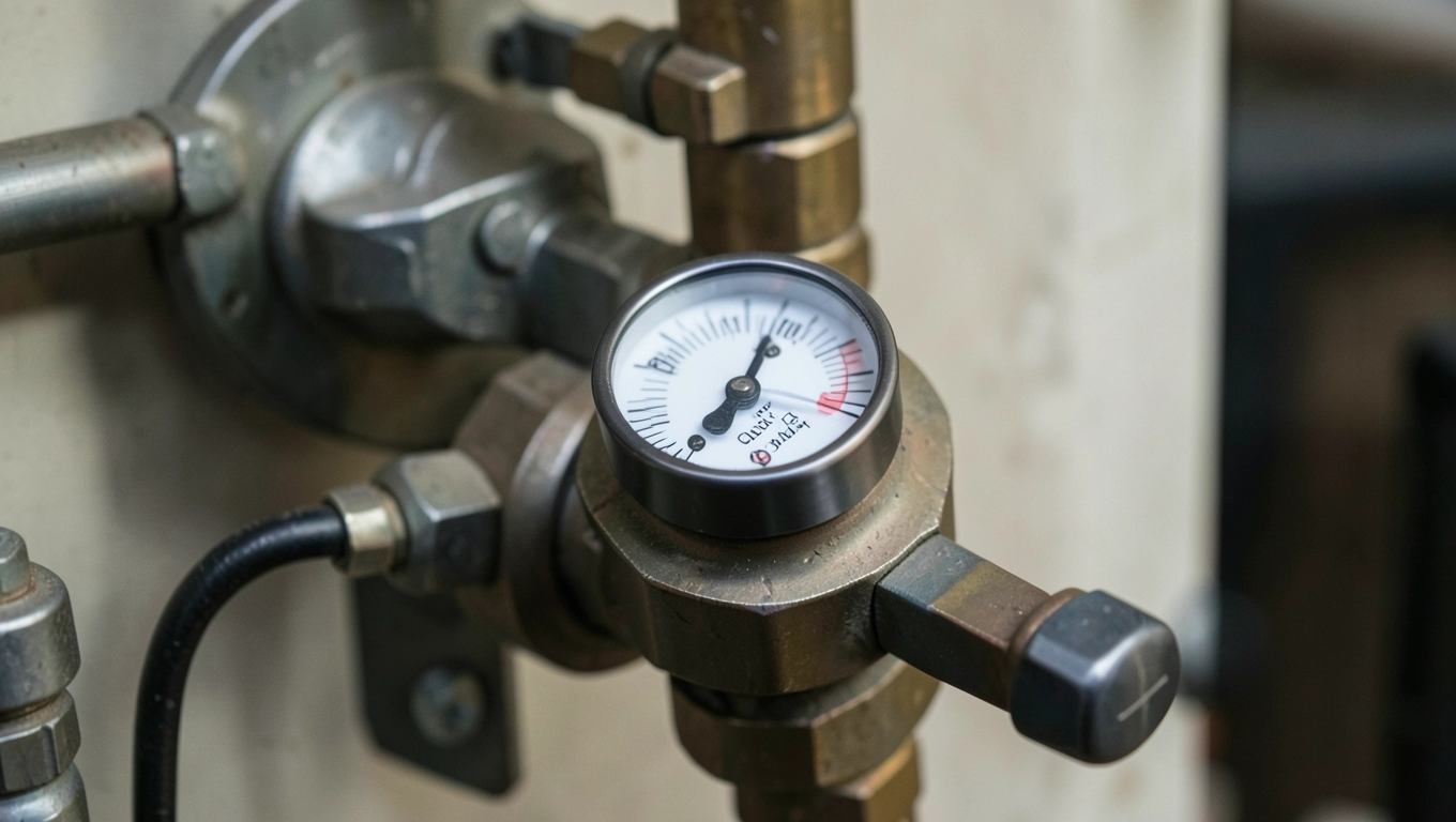 brak wymaganego przepływu sprawdzić i wyregulować