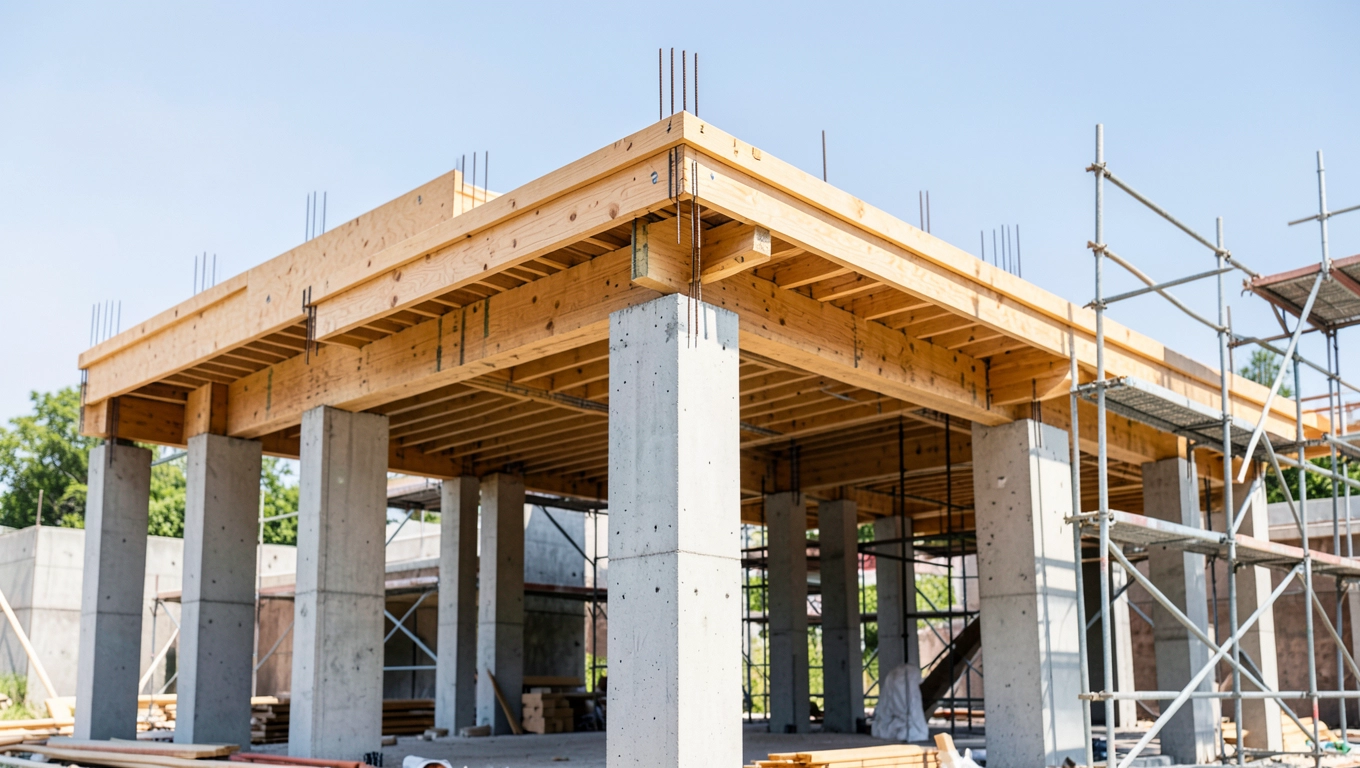 Budowa tarasu na filarach