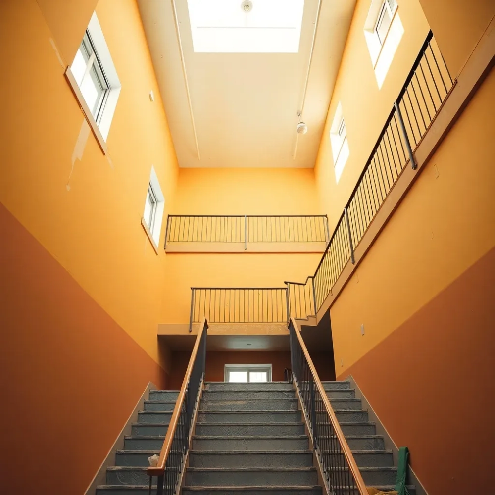 Cena za metr malowanie klatki schodowej