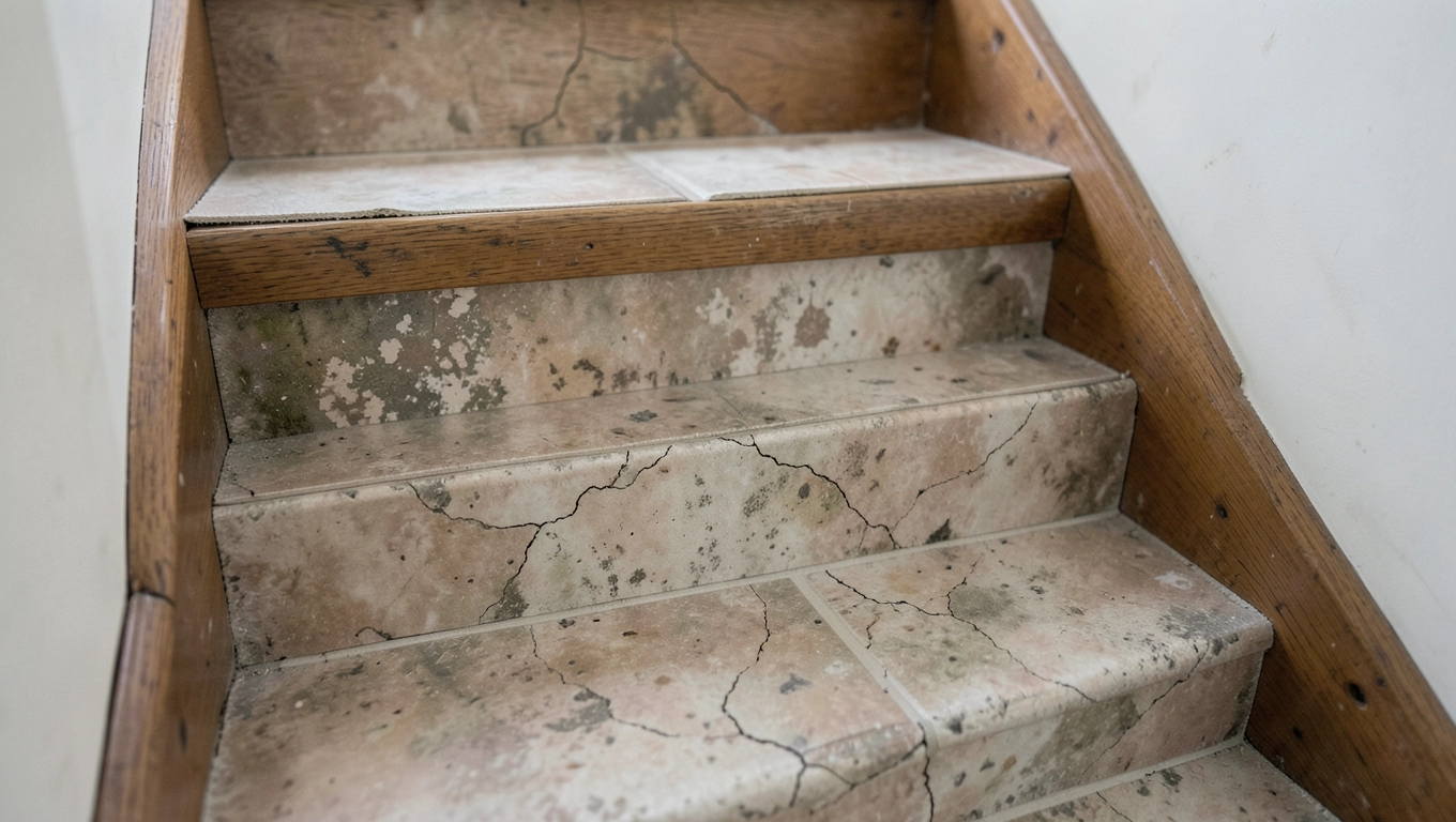 co położyć na stare płytki na schodach