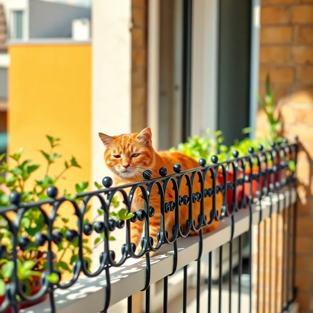 Co zamiast siatki na balkon dla kota