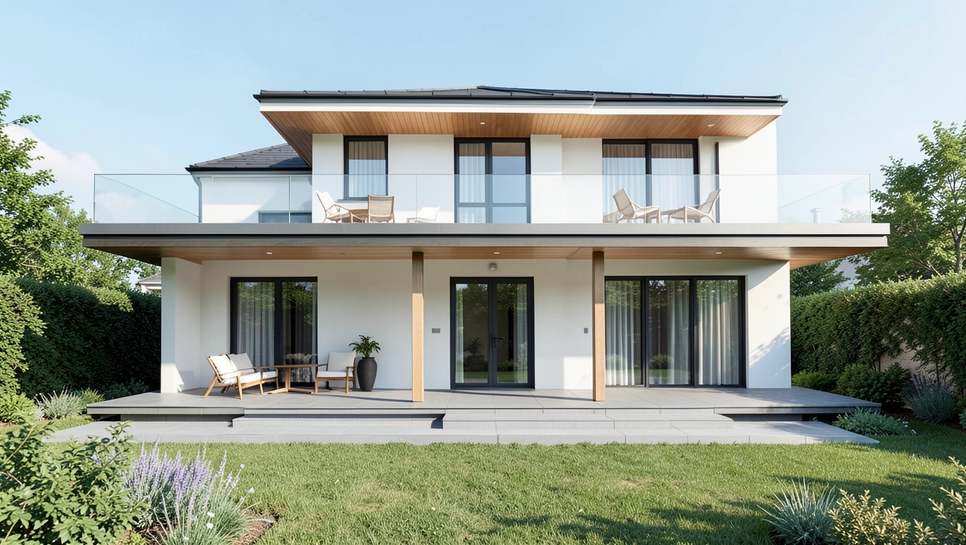 Czy zadaszony taras wlicza się do szerokości elewacji frontowej