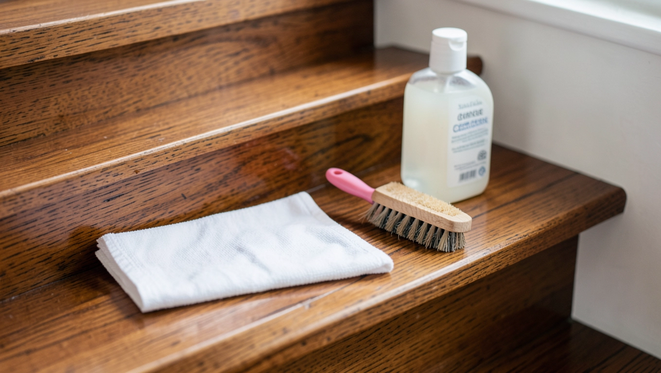 czym myć drewniane schody