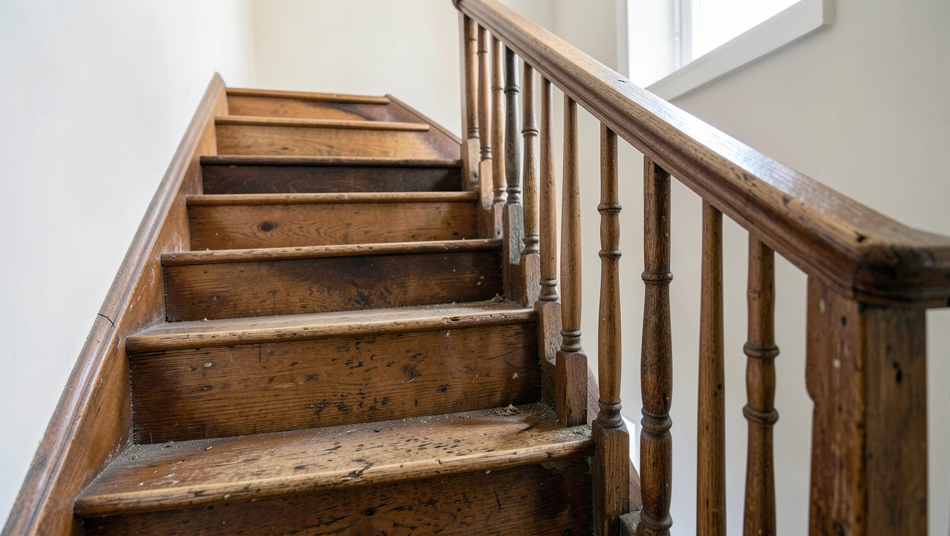 czym obłożyć stare drewniane schody