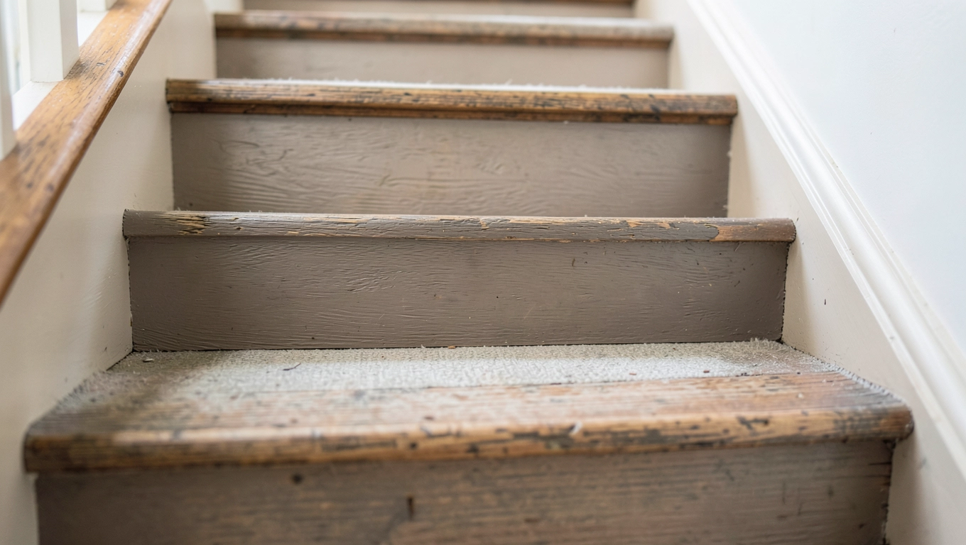 Czym pokryć stare schody