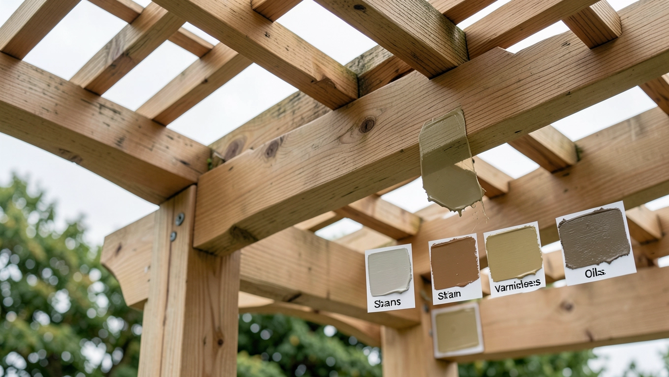 czym pomalować drewnianą pergolę