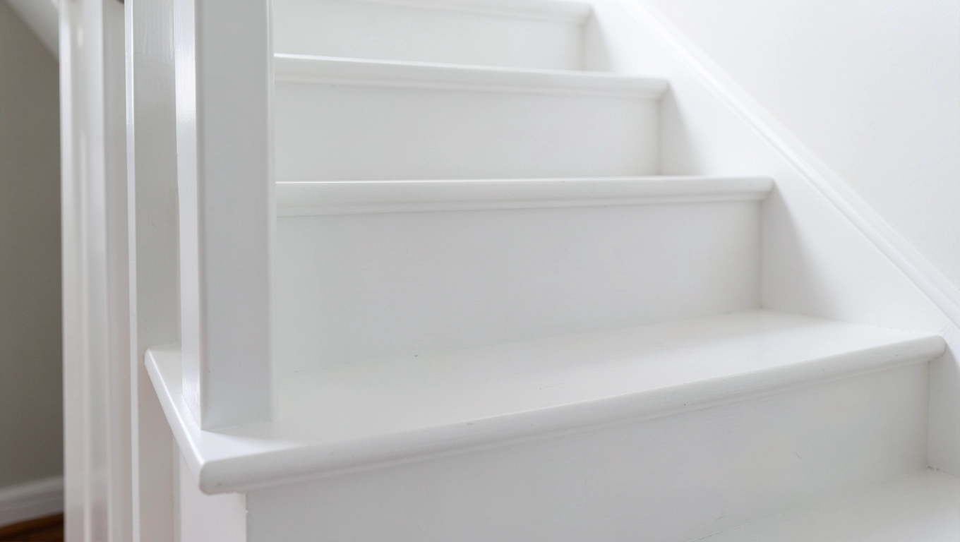 Czym pomalować schody drewniane na biało