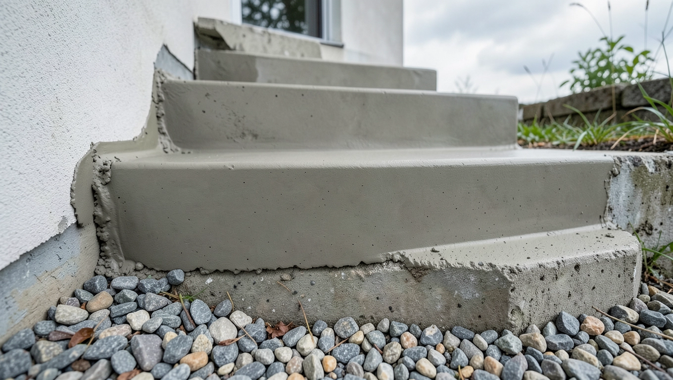 Czym wyrównać schody zewnętrzne