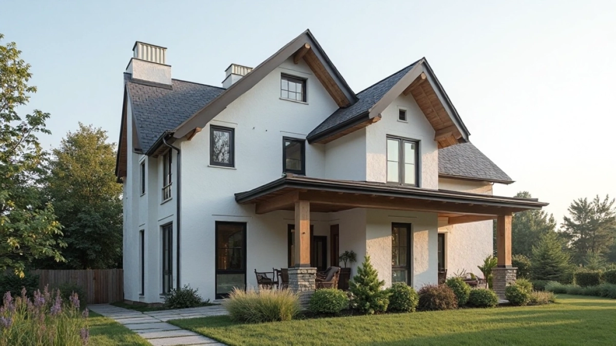 dach dwuspadowy elewacja