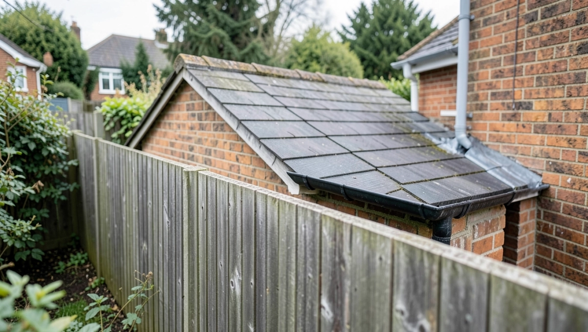 Dach dwuspadowy na granicy działki