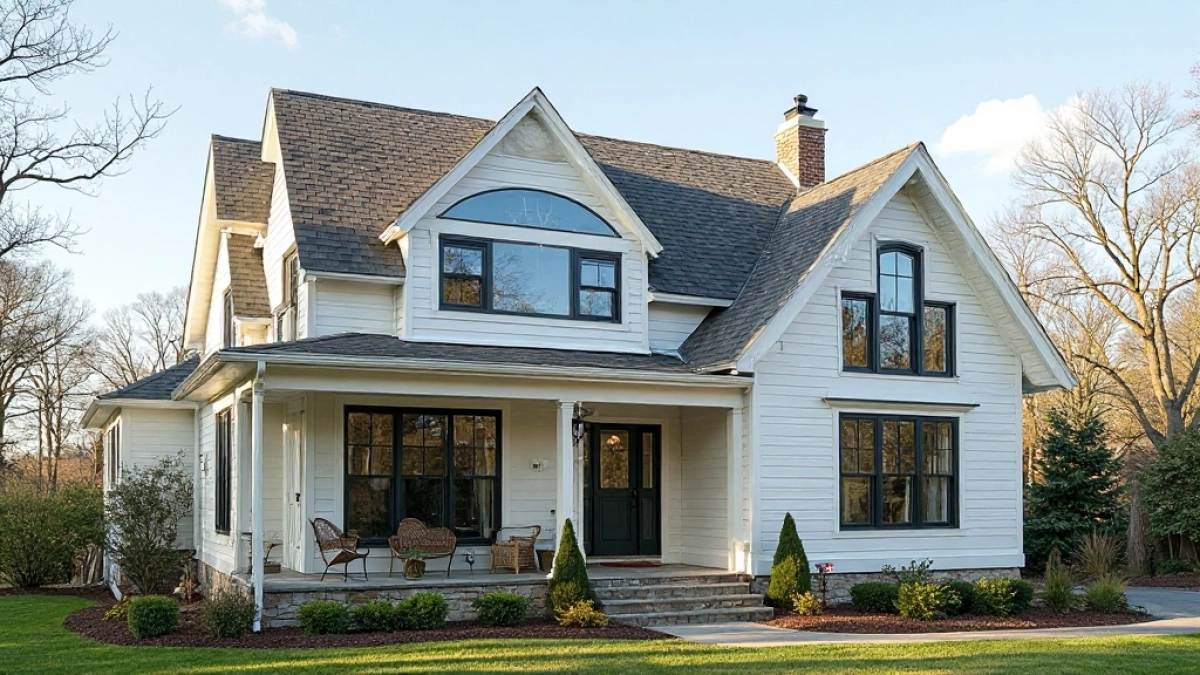 Dach dwuspadowy niesymetryczny