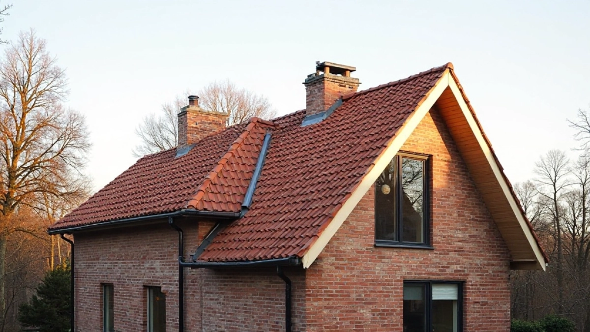 Dach dwuspadowy z uskokiem