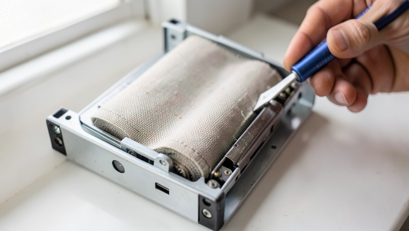 Demontaż rolety w kasecie