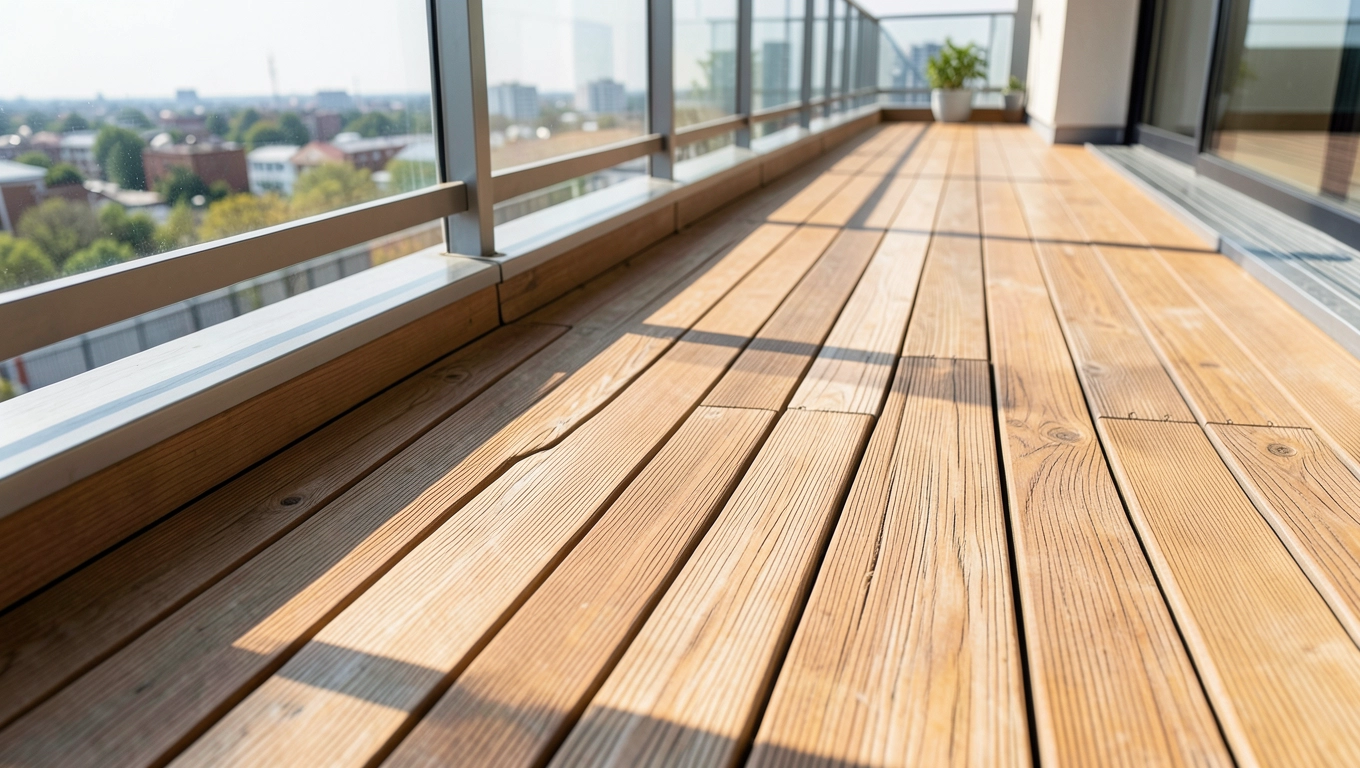 Deski tarasowe na balkonie