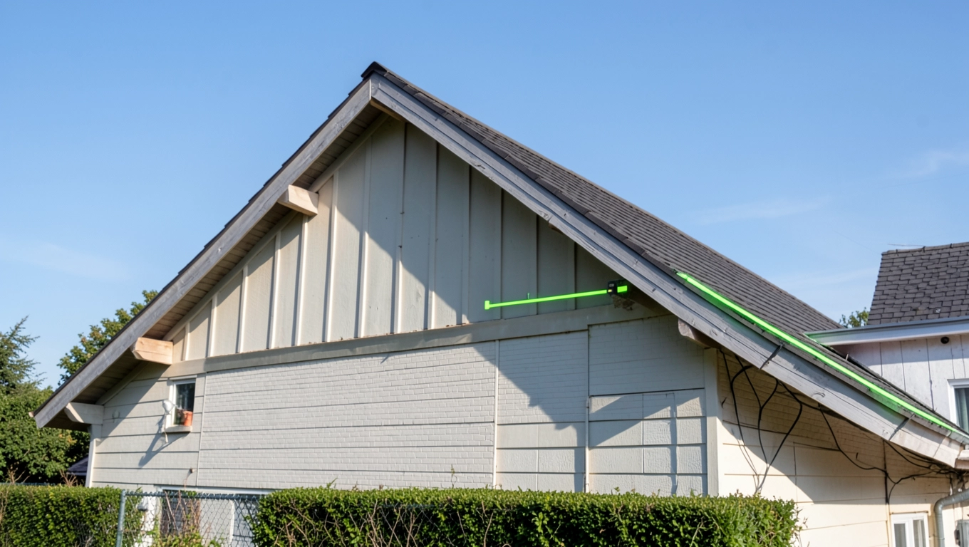 Długość kalenicy i szerokość rzutu poziomego