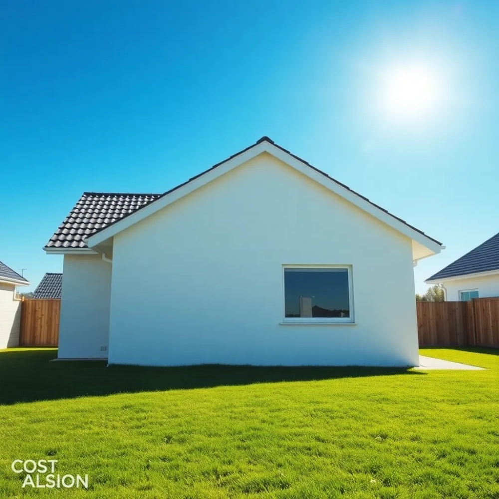 Dom parterowy dach dwuspadowy tani w budowie