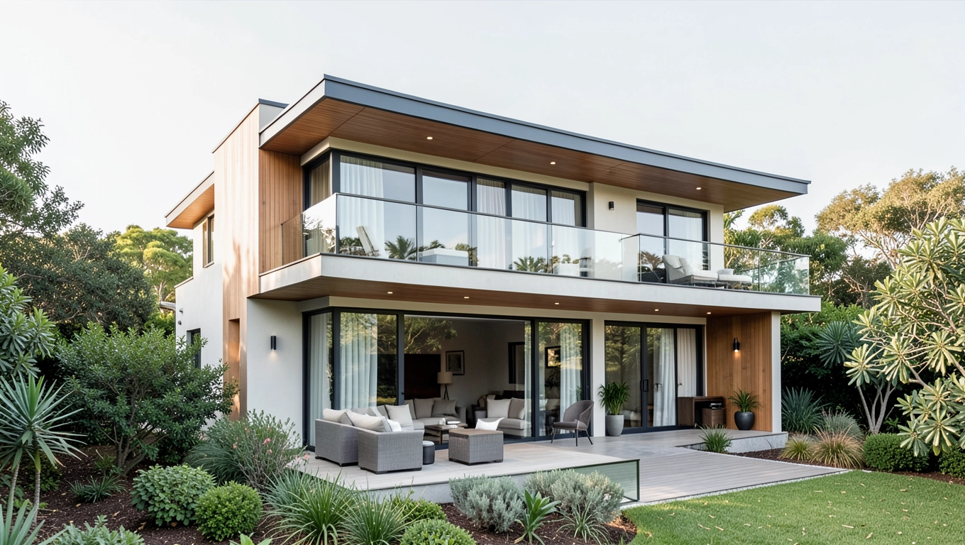 Dom piętrowy z tarasem