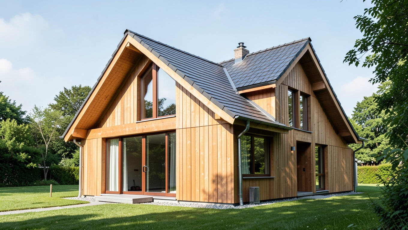 Dom z dachem jednospadowym 70m2