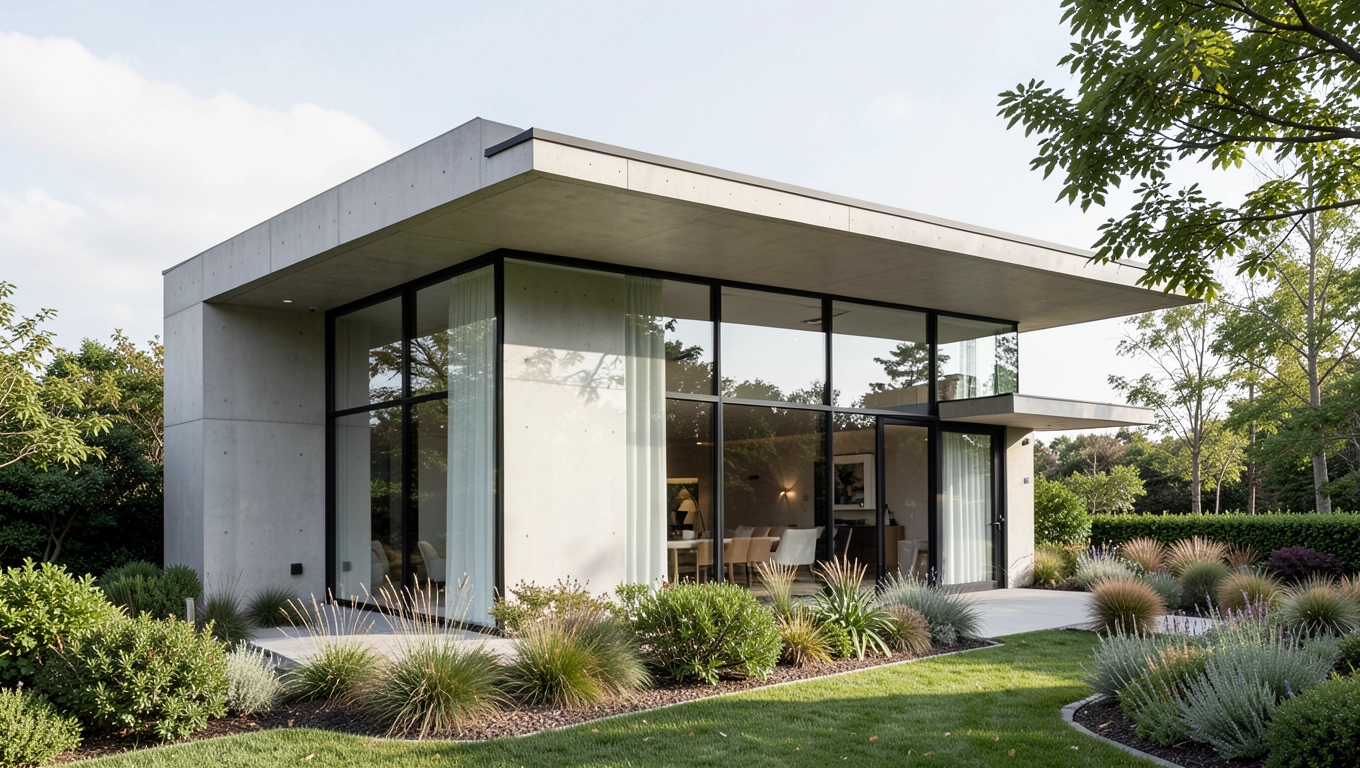 Dom z płaskim dachem