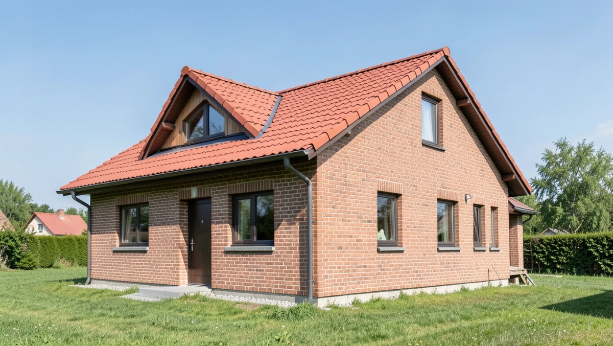 dom za 150 tys dach dwuspadowy