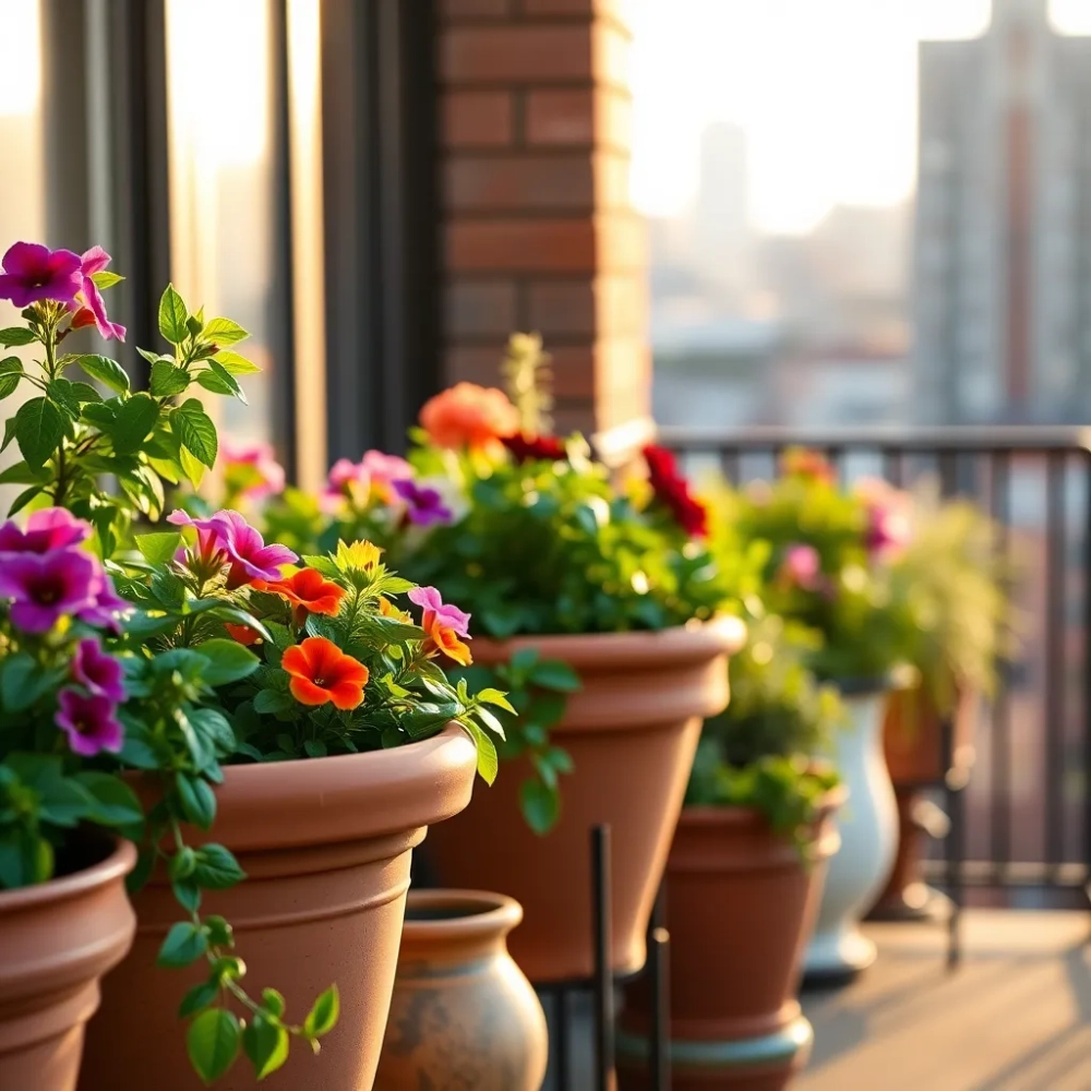 Doniczki na balkon stojące