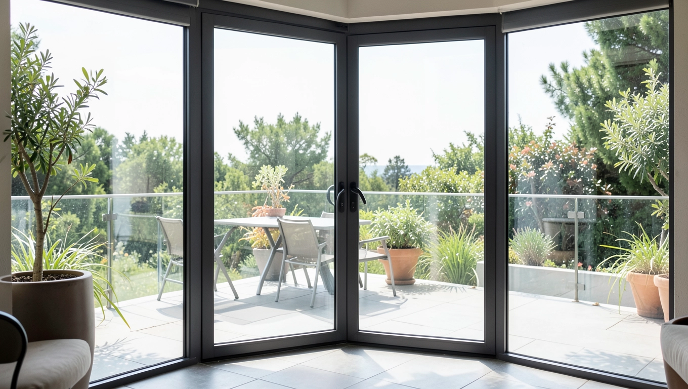 Drzwi przesuwne z pleksi na taras