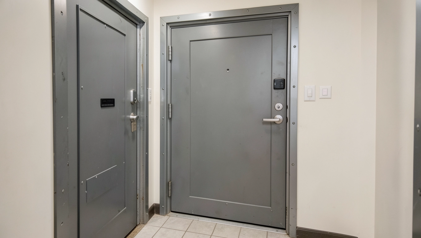 Drzwi wejściowe do klatki schodowej