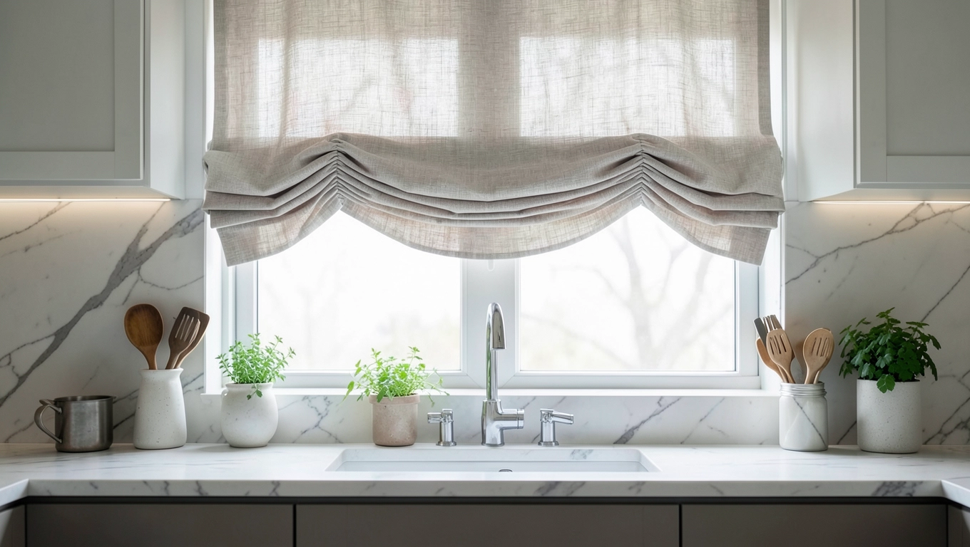 Ekskluzywne rolety rzymskie do kuchni