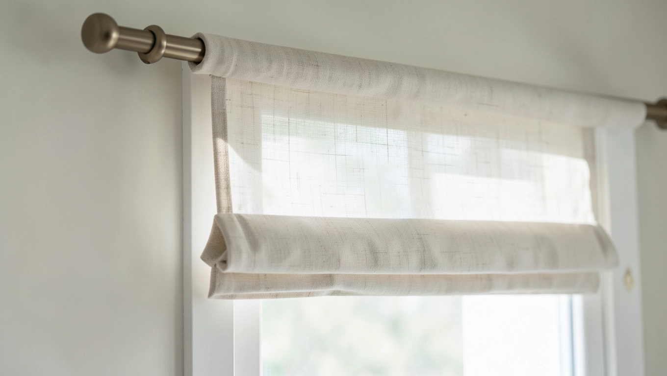 Firana roleta rzymska na karnisz