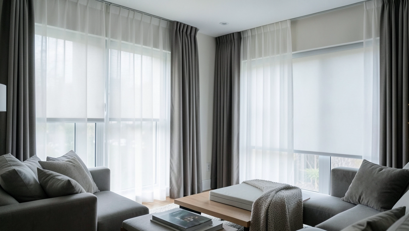 Firany rolety do salonu