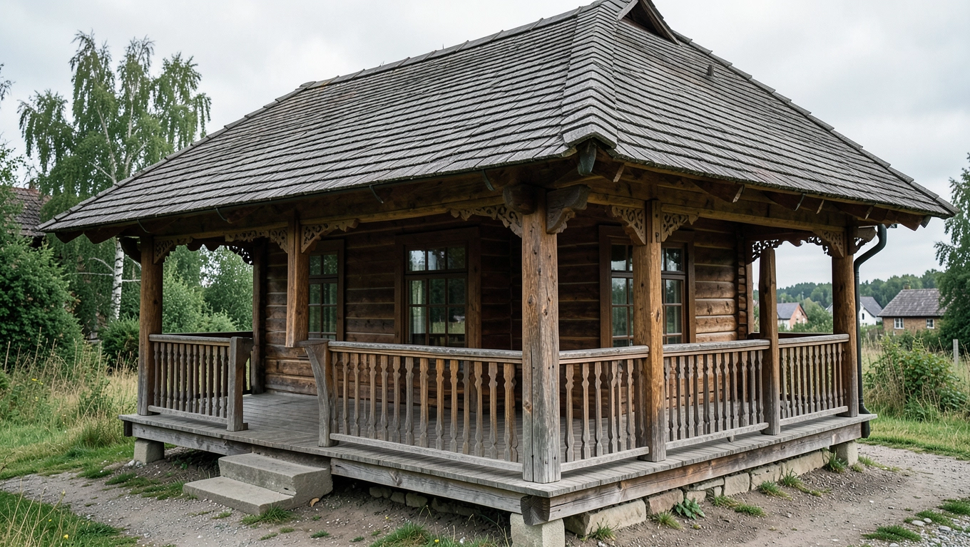 Ganek drewniany cena Szczecin