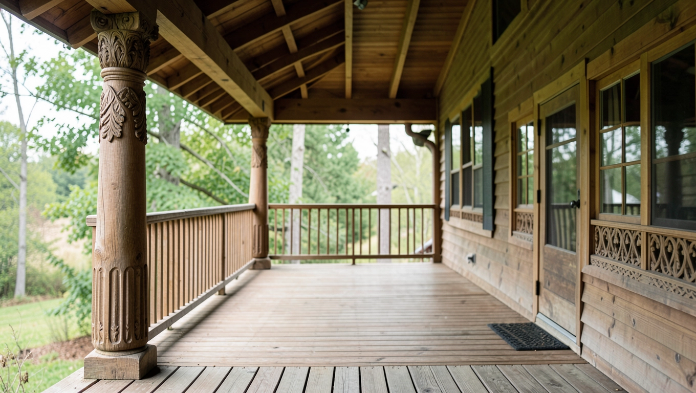 Ganek drewniany projekty