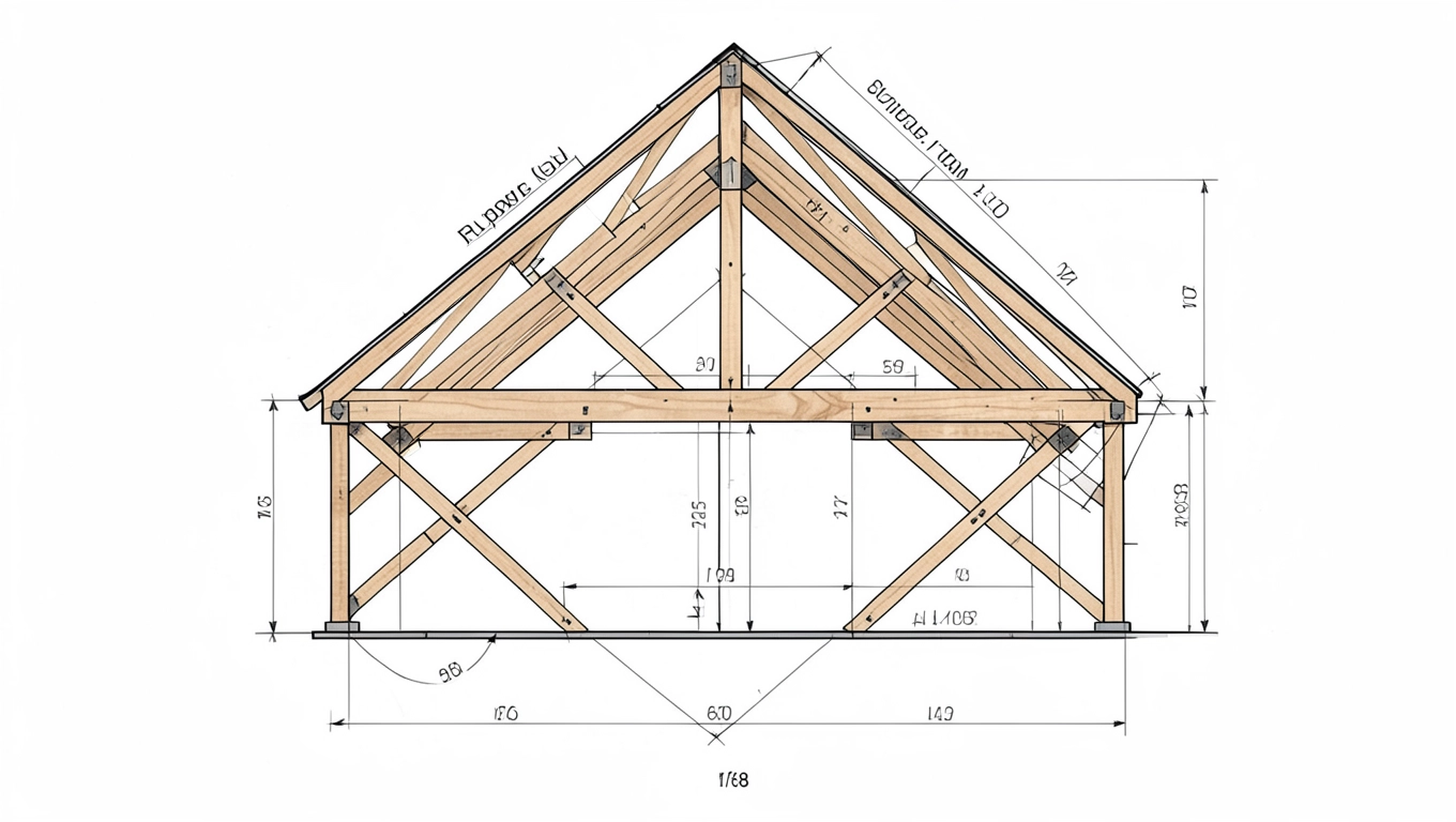 jak obliczyć dach czterospadowy
