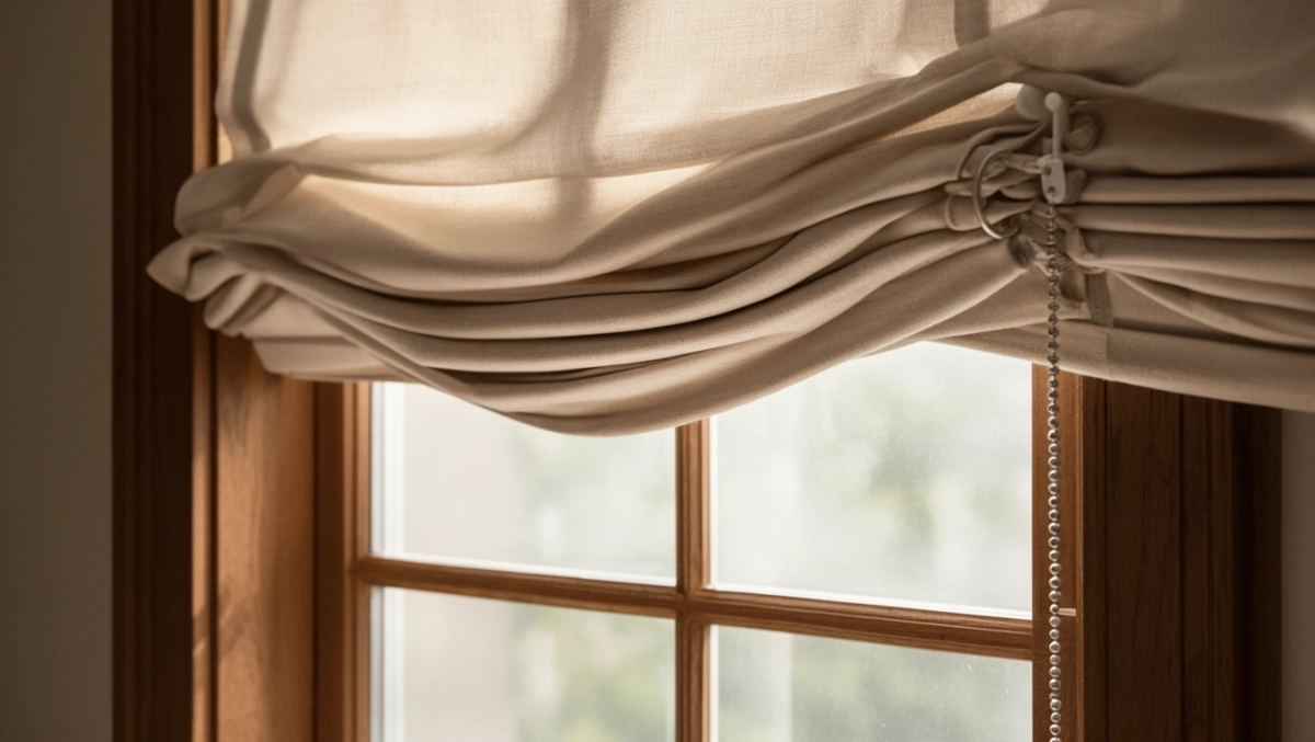 jak opuscic rolete rzymska