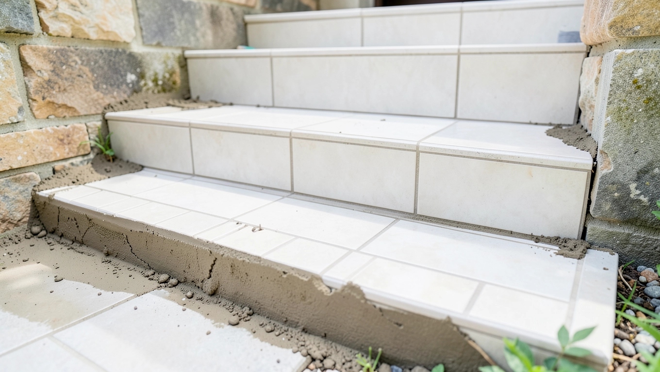 jak położyć płytki na schodach na zewnątrz