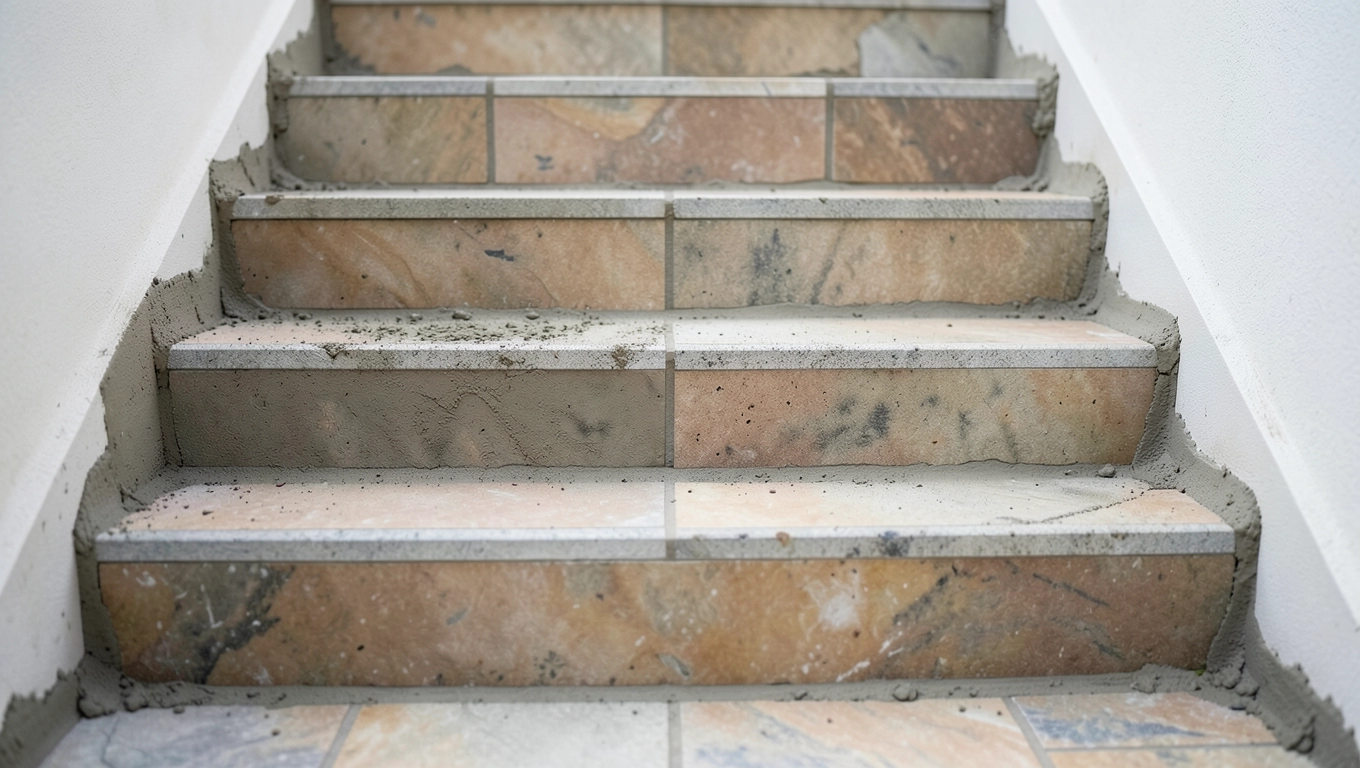 jak położyć płytki na schodach zewnętrznych