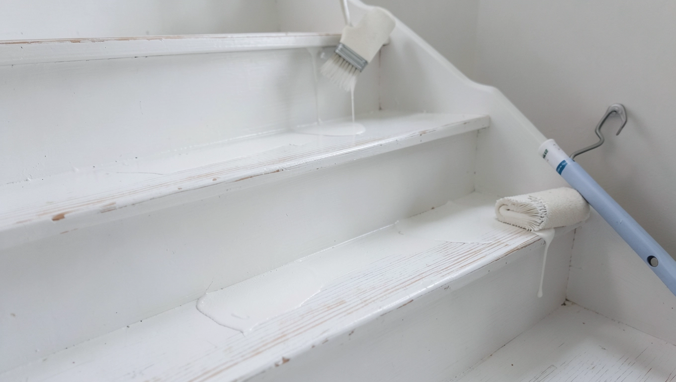 Jak pomalować schody drewniane na biało