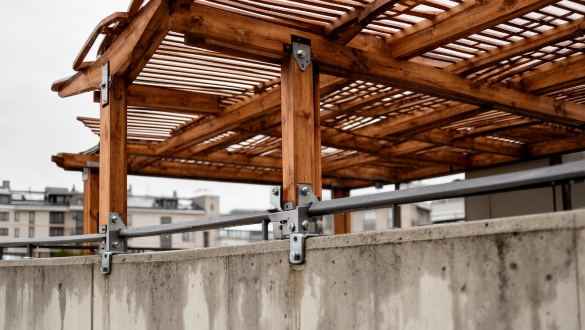 jak przymocowac pergole na balkonie