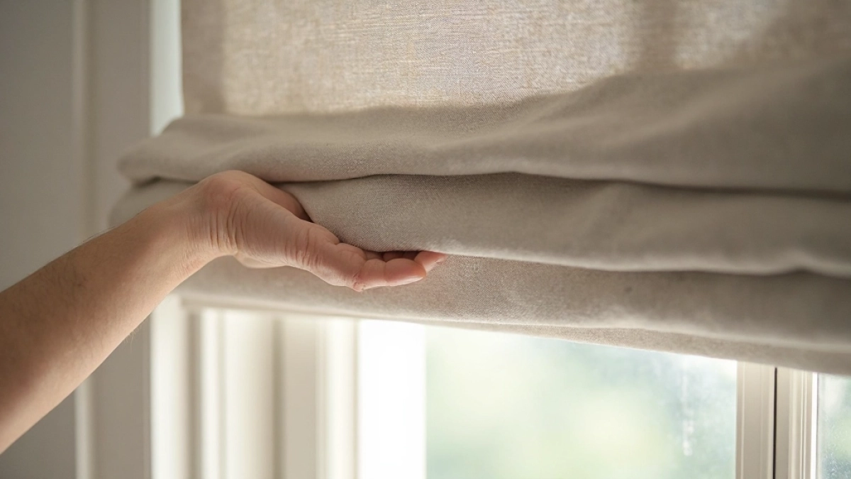 jak ściągnąć roletę rzymską