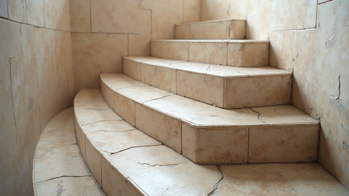 jak układać płytki na schodach zabiegowych