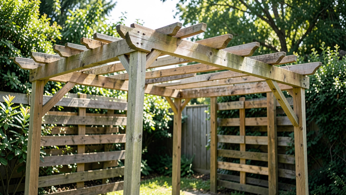 Jak zrobić pergolę z palet