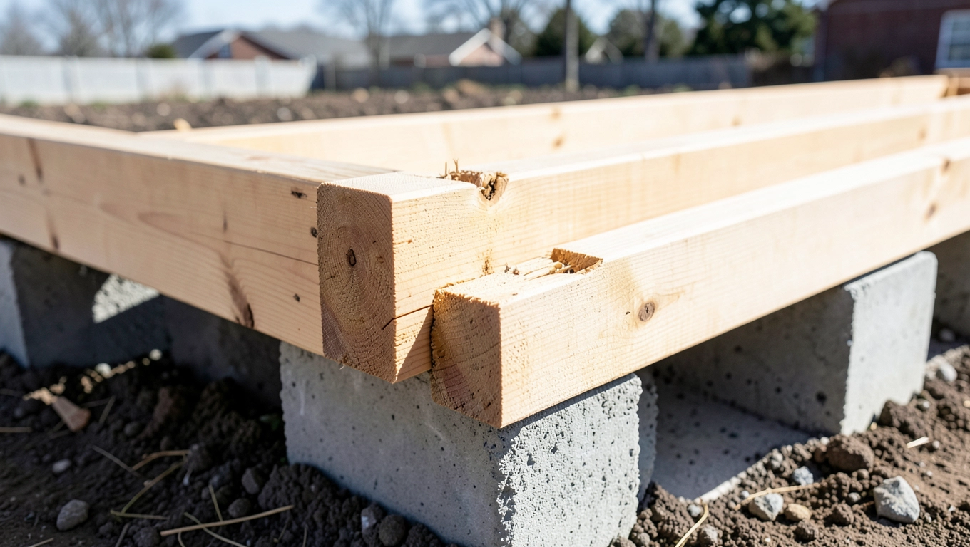 jaka grubość legarów pod taras