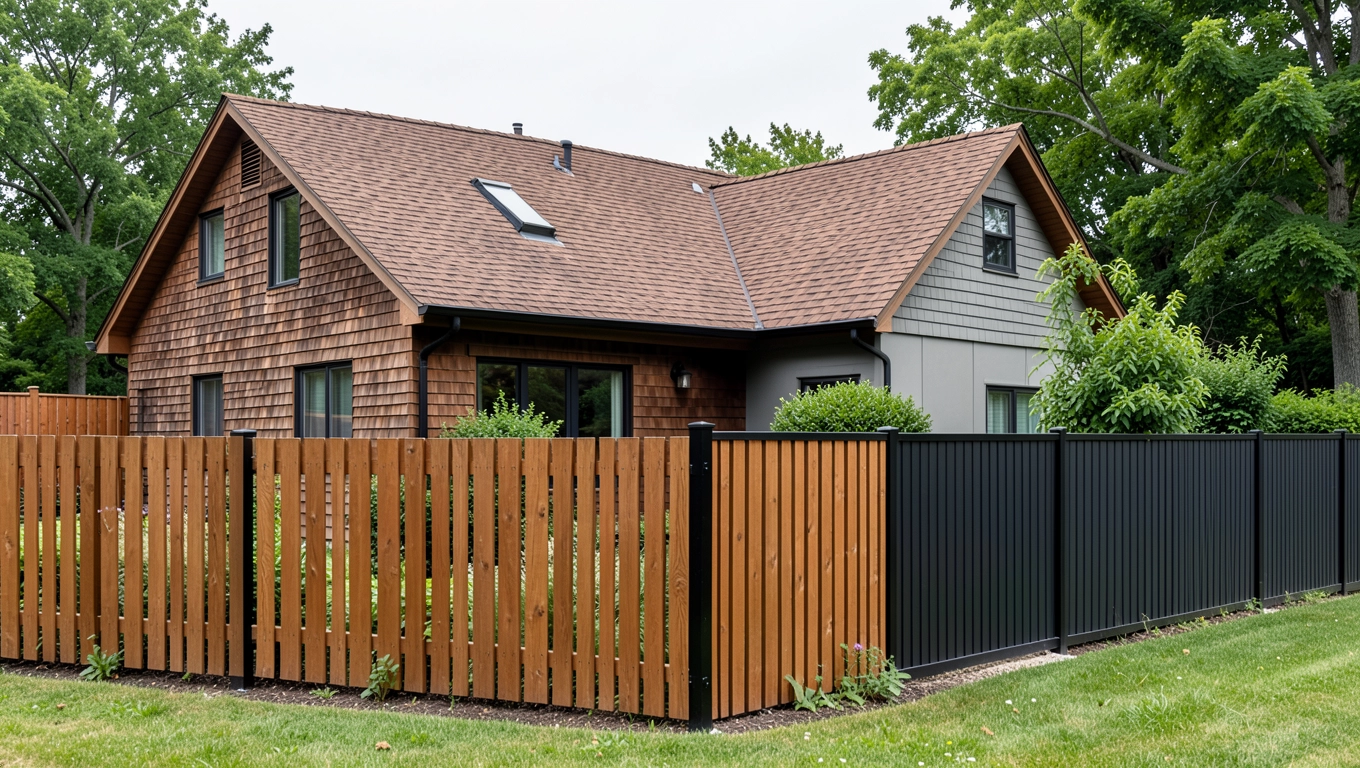 Jaki kolor ogrodzenia do brązowego dachu